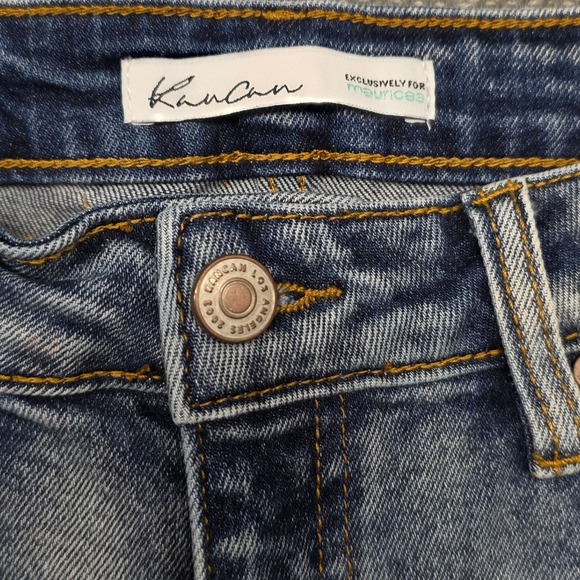 KanCan Jeans Women Size 26 Distressed Medium Wash Skinny Fit Denim‎ - Picture 4 of 9